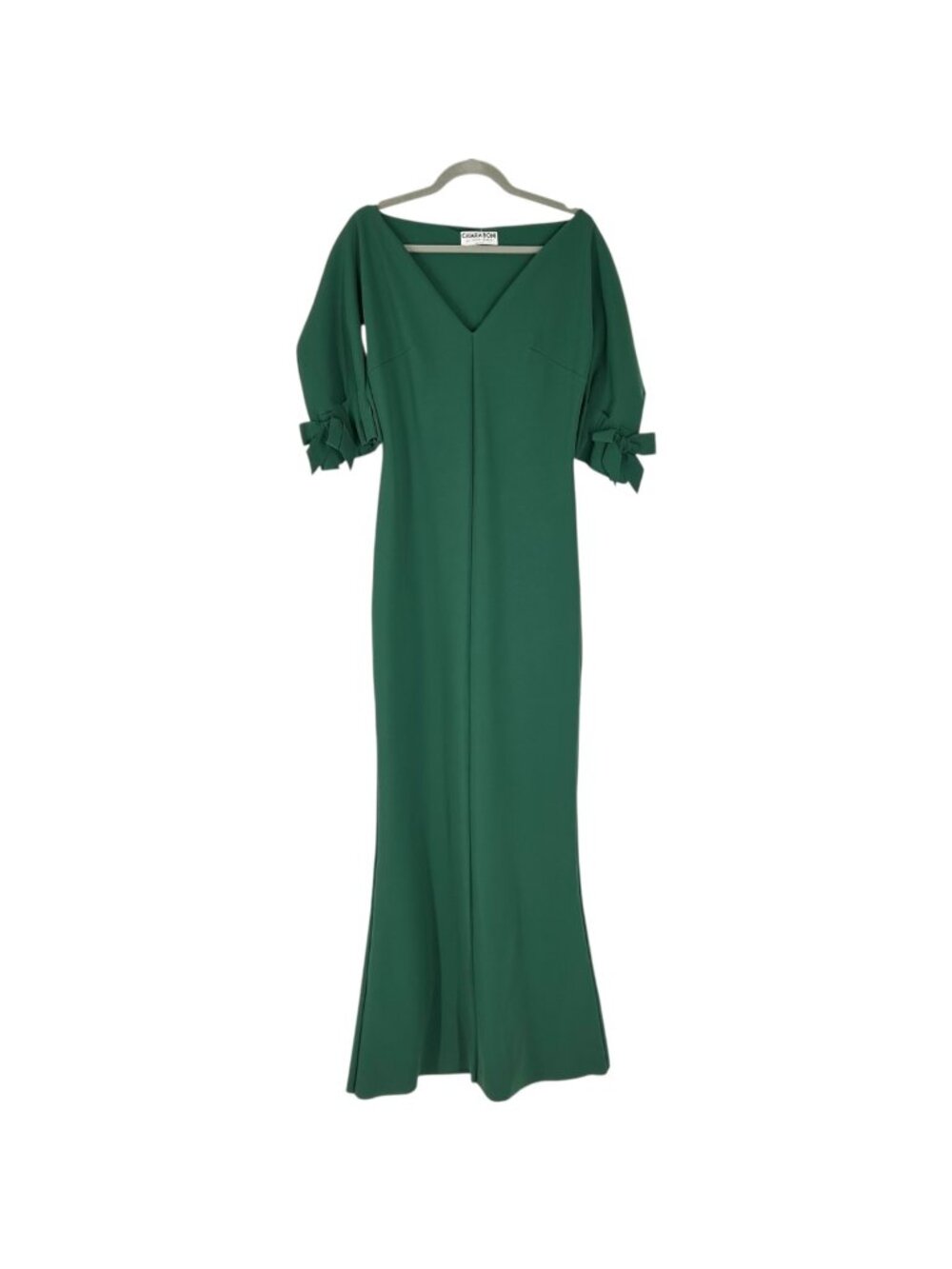 NWT Chiara Boni La Petite Robe Green V-Neck Gown